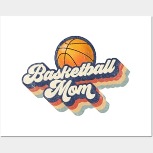 Retro Basketball Mom Mother's Day Posters and Art